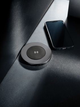 Logo trade promotional giveaways image of: Terra RCS recycled aluminium 10W wireless charger