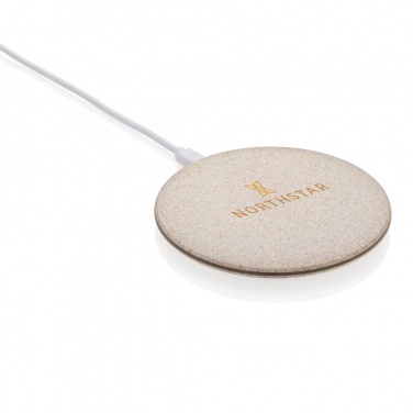 Logotrade promotional gifts photo of: 5W Wheat straw wireless charger