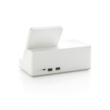 Logo trade advertising product photo of: Ontario 5W wireless charger with speaker