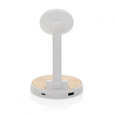 Logotrade advertising product picture of: Ontario RCS rplastic 15W magnetic charging 2 in 1 stand