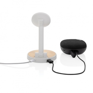 Logo trade promotional products picture of: Ontario RCS rplastic 15W magnetic charging 2 in 1 stand