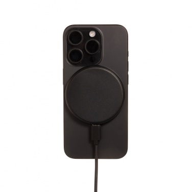 Logo trade promotional merchandise image of: Magnapad 15W RCS rplastic magnetic 3 in 1 charging pad