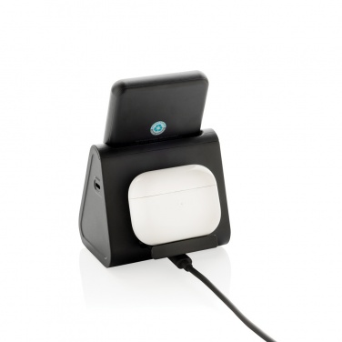 Logo trade promotional giveaways picture of: Powerbase RCS recycled plastic 3 in 1 charger with powerbank