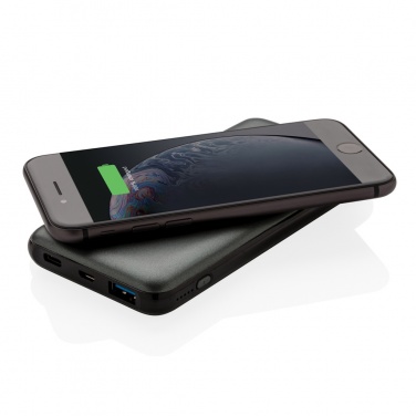 Logo trade promotional giveaways image of: 10.000 mAh Fast Charging 10W Wireless Powerbank with PD