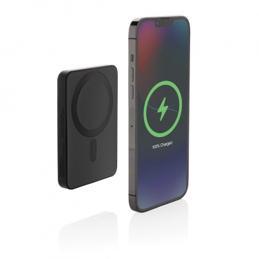 Logotrade promotional product picture of: Magnetix RCS recycled plastic 5000 mah magnetic powerbank