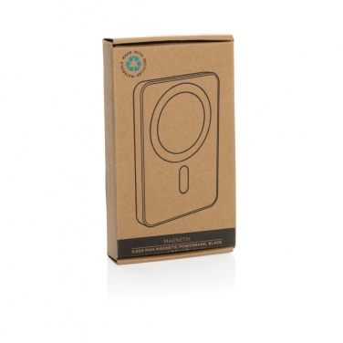 Logotrade promotional gift picture of: Magnetix RCS recycled plastic 5000 mah magnetic powerbank