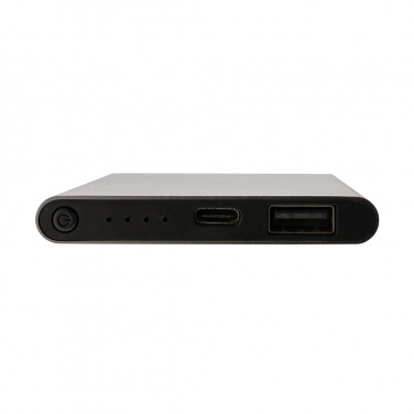 Logotrade corporate gift picture of: RCS recycled plastic/aluminum 4000 mah powerbank with type C
