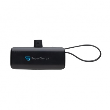 Logo trade promotional gifts picture of: Powerlink RCS rplastic 3000 mah powerbank USB C connector