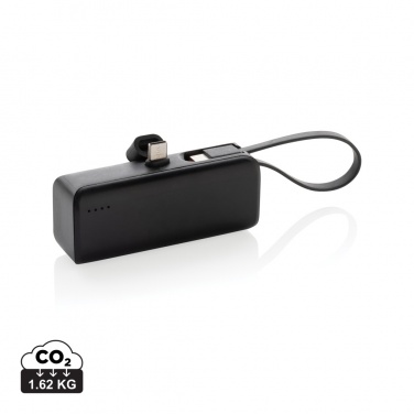 Logo trade promotional gift photo of: Powerlink RCS rplastic 3000 mah powerbank USB C connector