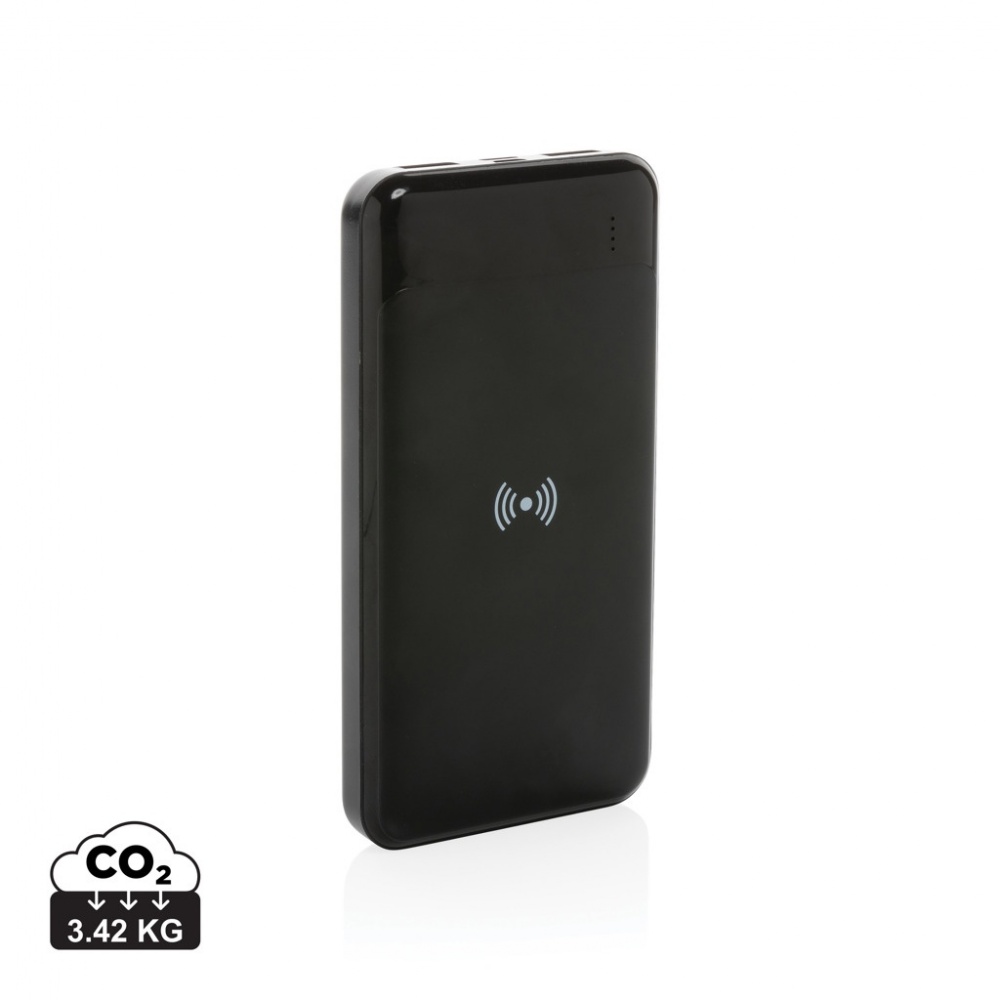 Logotrade corporate gift image of: RCS standard recycled plastic wireless powerbank