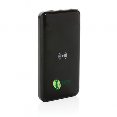 Logo trade promotional items picture of: RCS standard recycled plastic wireless powerbank