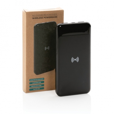 Logo trade business gift photo of: RCS standard recycled plastic wireless powerbank