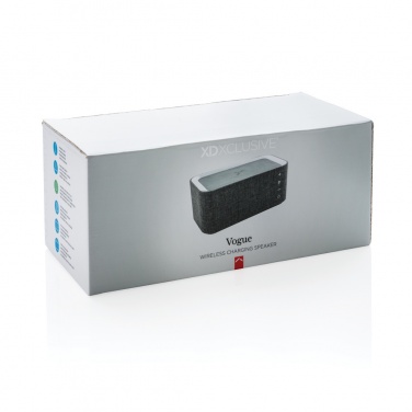 Logo trade promotional product photo of: Vogue wireless charging speaker