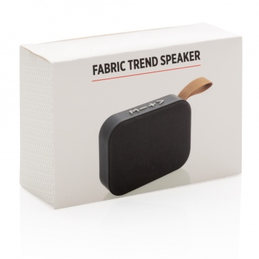 Logo trade promotional products image of: Fabric trend speaker