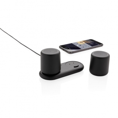 Logo trade promotional merchandise photo of: Double induction charging speaker
