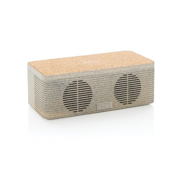 Logo trade promotional giveaways image of: Wheatstraw wireless charging speaker