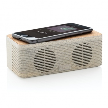 Logotrade promotional gift picture of: Wheatstraw wireless charging speaker
