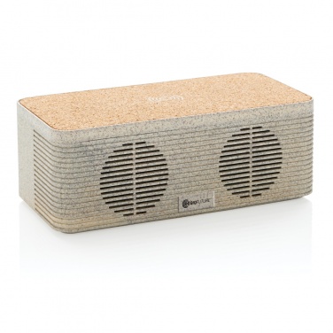 Logo trade advertising product photo of: Wheatstraw wireless charging speaker
