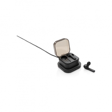 Logo trade promotional item photo of: TWS earbuds in wireless charging case