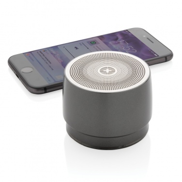 Logo trade promotional gifts picture of: Swiss peak 5W wireless bass speaker