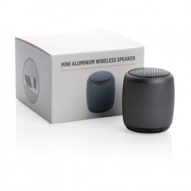 Logo trade promotional products picture of: Mini aluminium wireless speaker