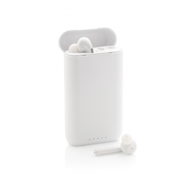 Logotrade promotional items photo of: Liberty TWS earbuds with 5.000 mAh powerbank
