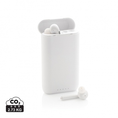 Logotrade promotional item picture of: Liberty TWS earbuds with 5.000 mAh powerbank