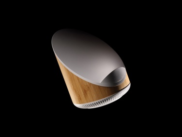 Logotrade promotional gift image of: Ovate bamboo 5W speaker with 15W wireless charger