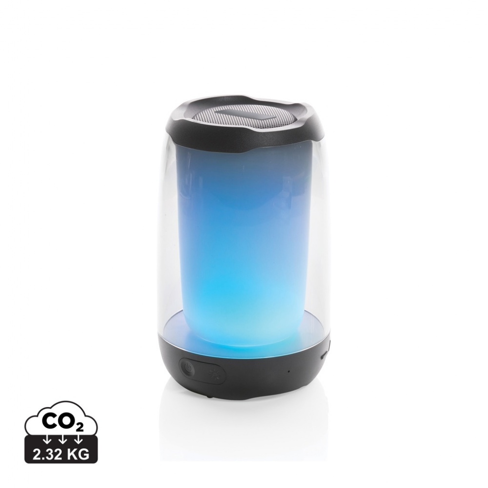 Logotrade promotional product picture of: RCS recycled plastic Lightboom 5W speaker