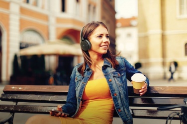 Logotrade promotional giveaway image of: Motorola MOTO XT500 wireless over ear headphone