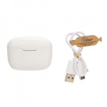 Logo trade promotional items image of: RCS recycled plastic Liberty Pro wireless earbuds