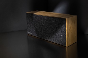 Logotrade promotional item image of: Wynn 20W bamboo wireless speaker
