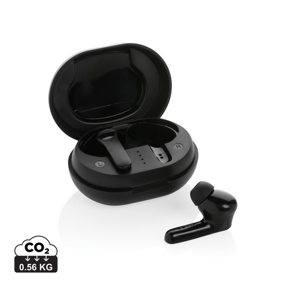 Logotrade promotional item picture of: RCS standard recycled plastic TWS earbuds