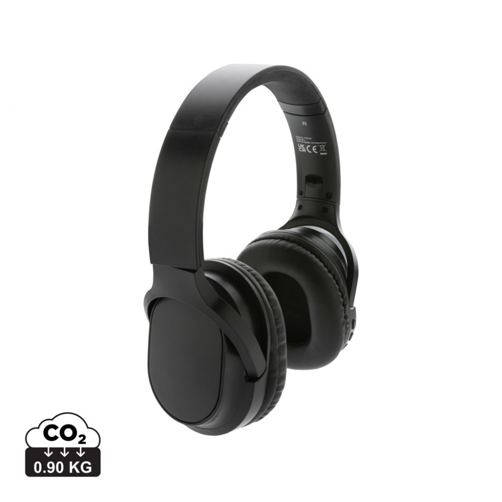 Logotrade promotional gift image of: RCS recycled plastic Elite Foldable wireless headphone