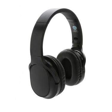 Logo trade promotional gifts picture of: RCS recycled plastic Elite Foldable wireless headphone