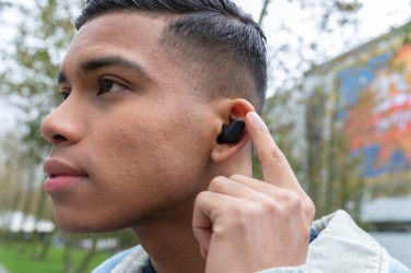 Logo trade promotional merchandise image of: Urban Vitamin Gilroy hybrid ANC and ENC earbuds
