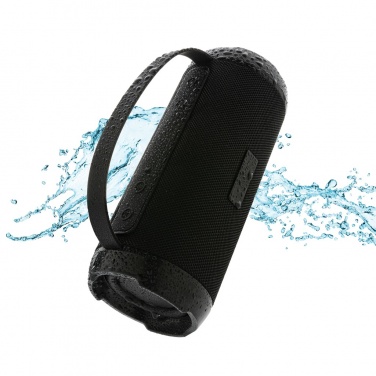 Logo trade business gifts image of: RCS recycled plastic Soundboom waterproof 6W speaker