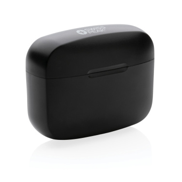Logotrade promotional item picture of: RCS recycled plastic Swiss Peak ANC TWS earbuds