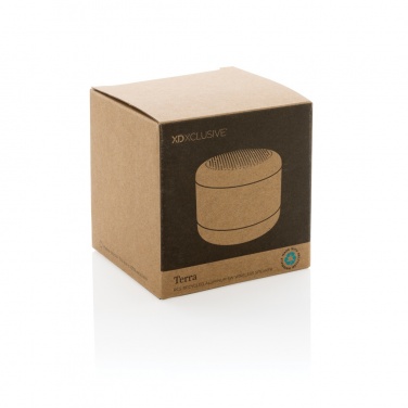 Logo trade promotional gifts image of: Terra RCS recycled aluminium 5W wireless speaker