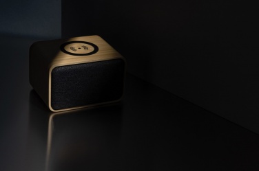 Logotrade promotional products photo of: RCS Rplastic 3W speaker with bamboo 5W wireless