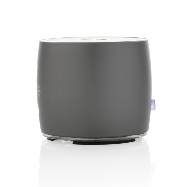 Logo trade business gifts image of: Swiss Peak RCS recycled aluminum 3W bass speaker