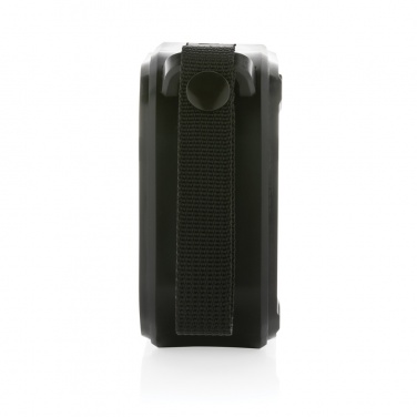 Logo trade business gifts image of: 3W RCS recycled plastic wireless sunwave solar speaker