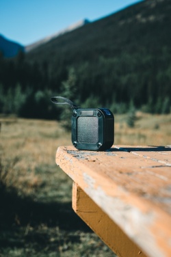 Logo trade promotional gifts image of: 3W RCS recycled plastic wireless sunwave solar speaker