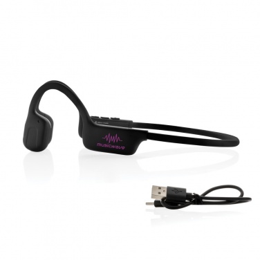 Logotrade promotional giveaway picture of: Urban Vitamin Glendale RCS rplastic air conductive headphone