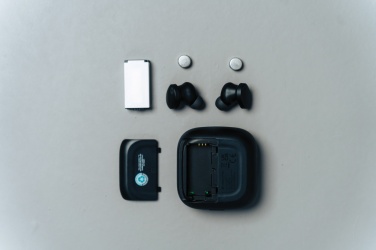 Logotrade promotional product picture of: Lakewood RCS recycled and repairable wireless earbuds