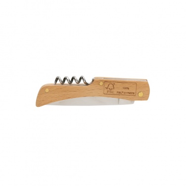 Logotrade promotional products photo of: Wooden knife with bottle opener