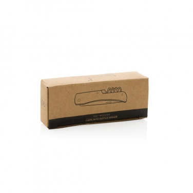 Logo trade advertising products image of: Wooden knife with bottle opener