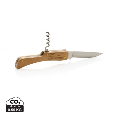 Logotrade promotional item image of: Wooden knife with bottle opener