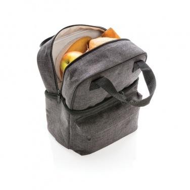 Logo trade promotional gift photo of: Cooler bag with 2 insulated compartments