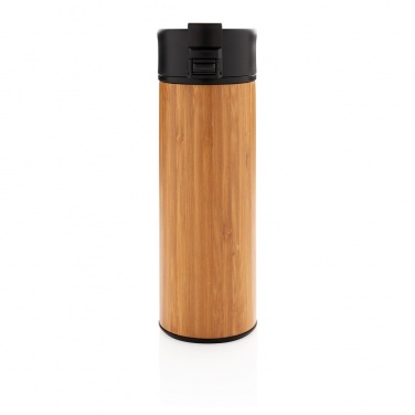 Logo trade promotional giveaway photo of: Bogota vacuum bamboo coffee mug